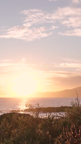 sunset over the ocean