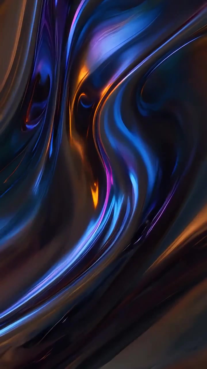 Sfondo di Onde Metalliche Astratte 4K