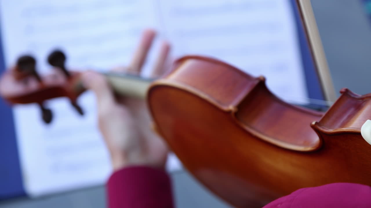 el violinista tocando