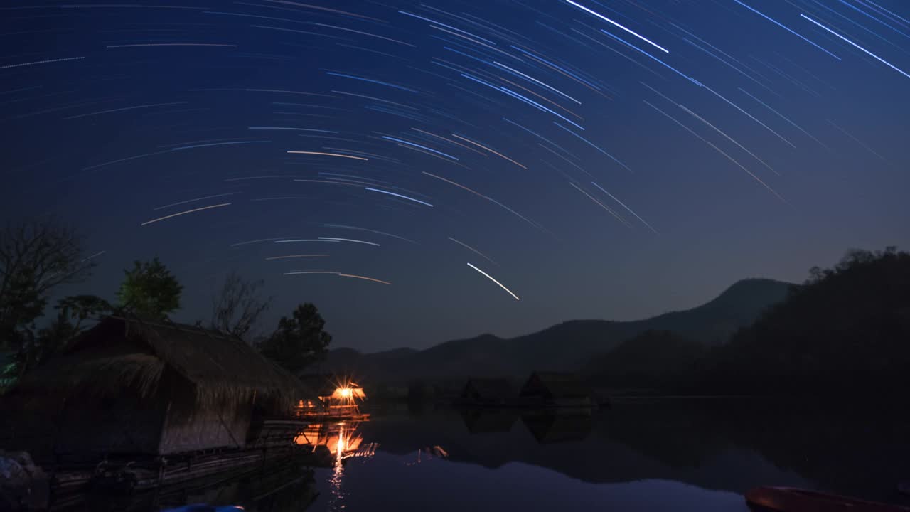 산에 있는 별의 흔적