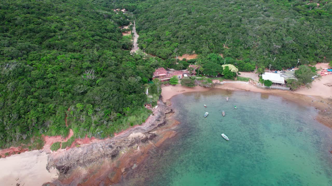 Fly over Tartaruga beach, B&uacute;zios, Brazil