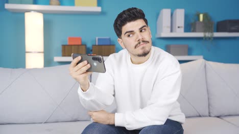 young man at peace with himself.