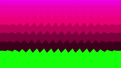 formas rosadas modernas transición en dirección vertical en revelar pantalla verde