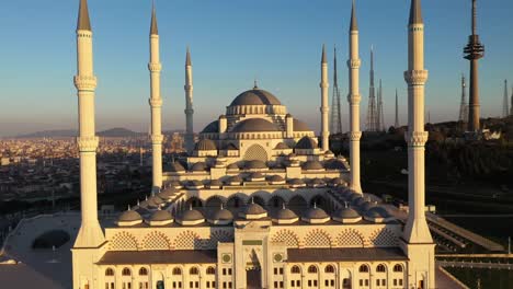 camlica camii, imágenes de aviones no tripulados de estambul