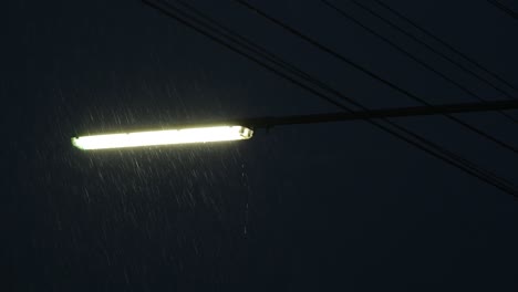 día de fuerte tormenta por la noche