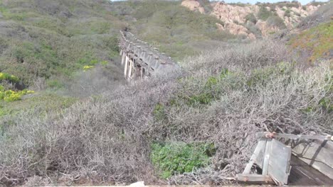 Historic-flume-water-way-drone-shot-