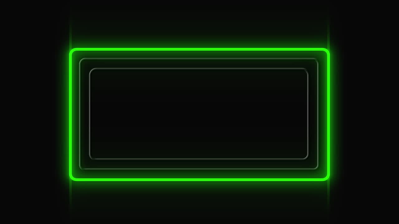 letrero de neón que muestra marcos amarillos, verdes y blancos