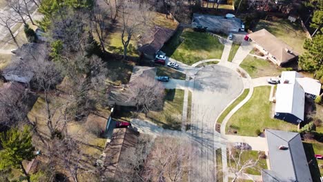 Aerial-shot-of-Lake-Michigan-from-a-Mavic-Mini-Drone-in-Beachwood,-Muskegon,-MI