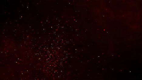 fire sparks and smoke effect