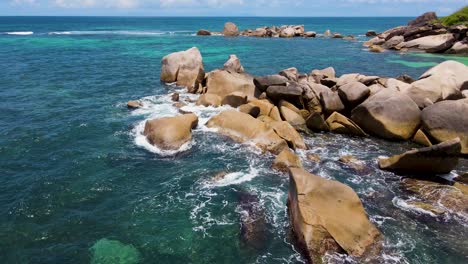 seychelles la digue rocks aerial drone3.mp4