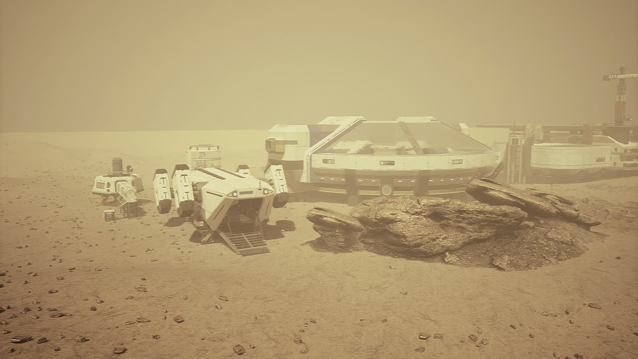 Utforskning av Mars med roboter under en støvstorm