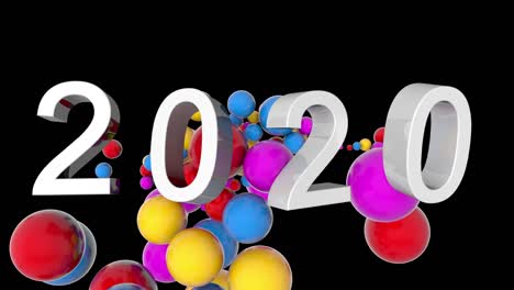 2020 new year motion graphics video footage.