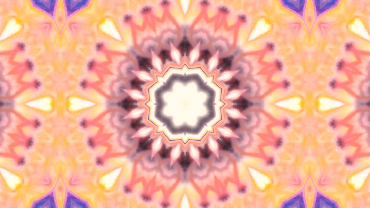 movimiento de fondo de kaleidoscopio abstractamente colorido
