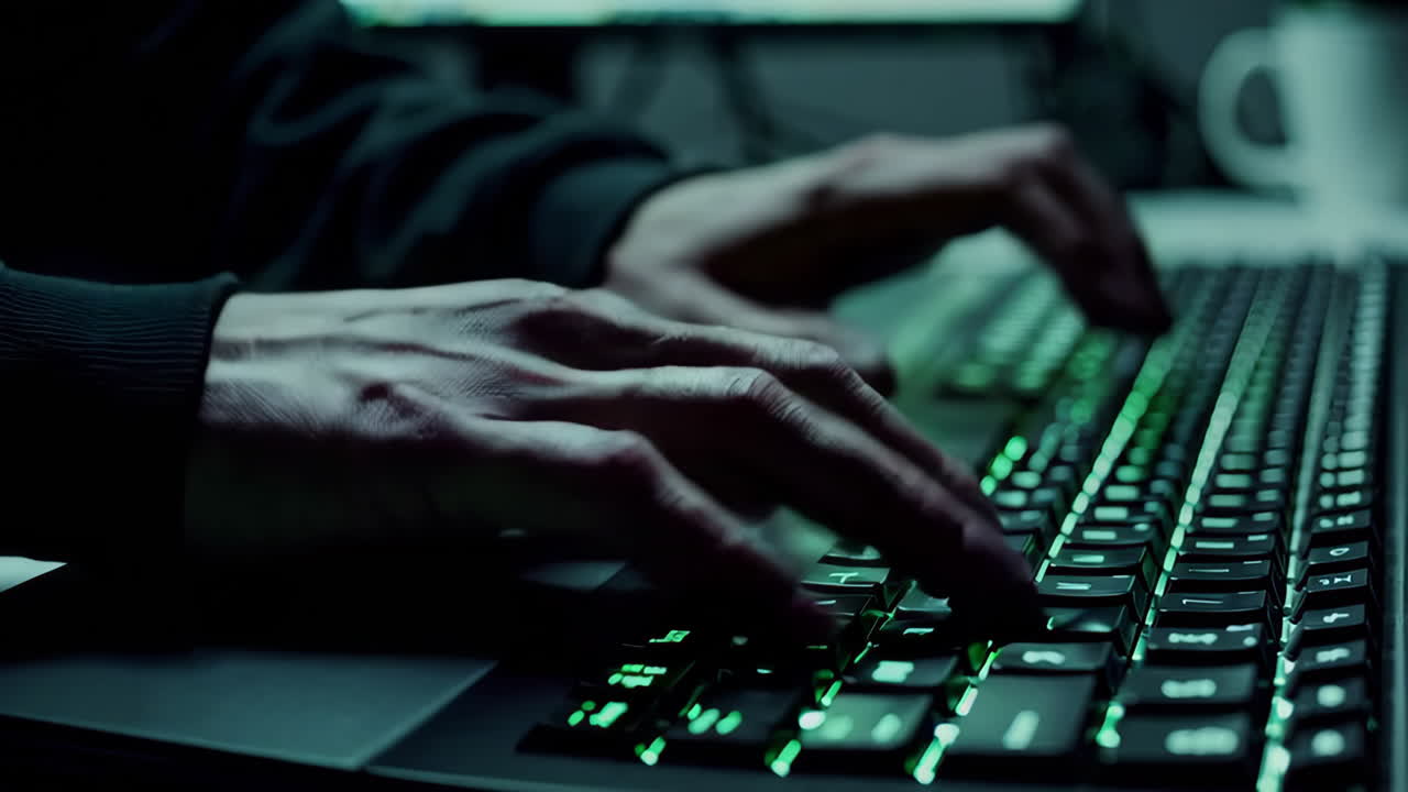 persona codificando por la noche