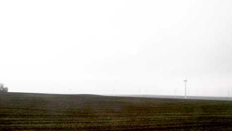 Generadores-De-Viento-En-La-Llanura-Del-Danubio,-Rumania