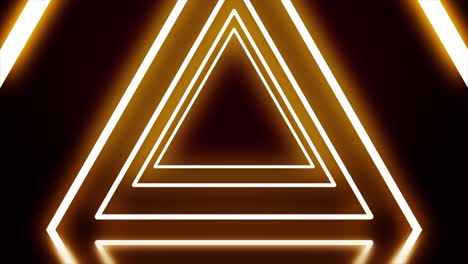 abstract glowing neon triangle background