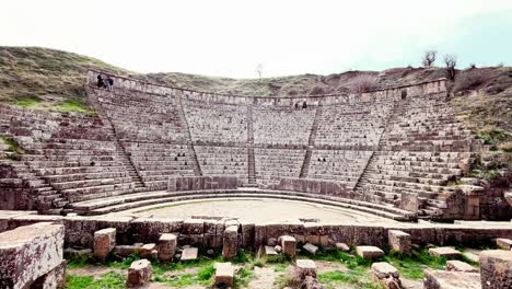 get an exclusive glimpse of the well-preserved mosaics and amphitheater of djemila roman site in this immersive footage