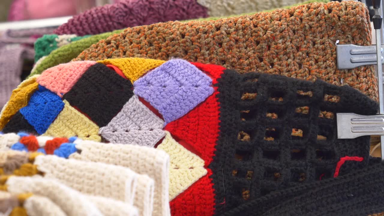 Colorful Crochet and Knitted Items