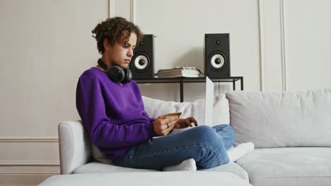 young person shopping online