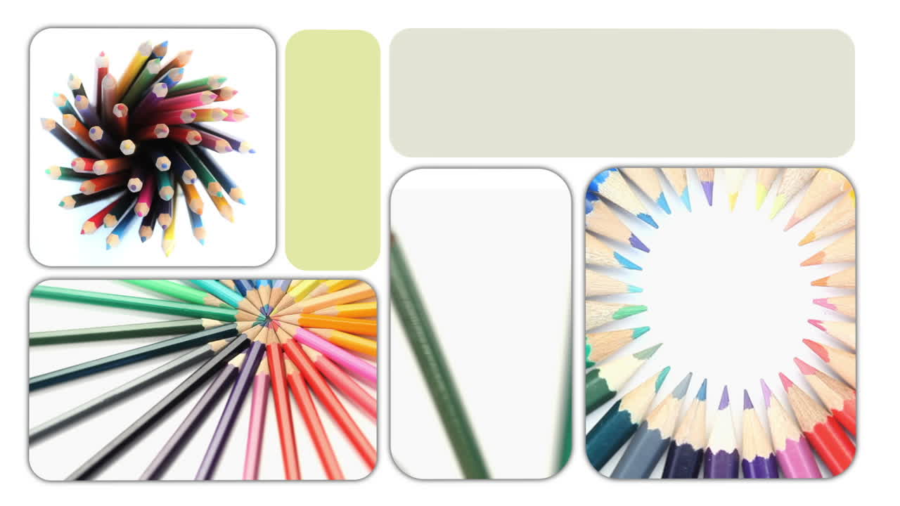 컬러 펜이 함께 움직입니다.