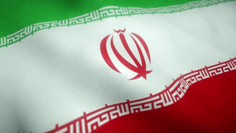 flag of iran waving in the wind