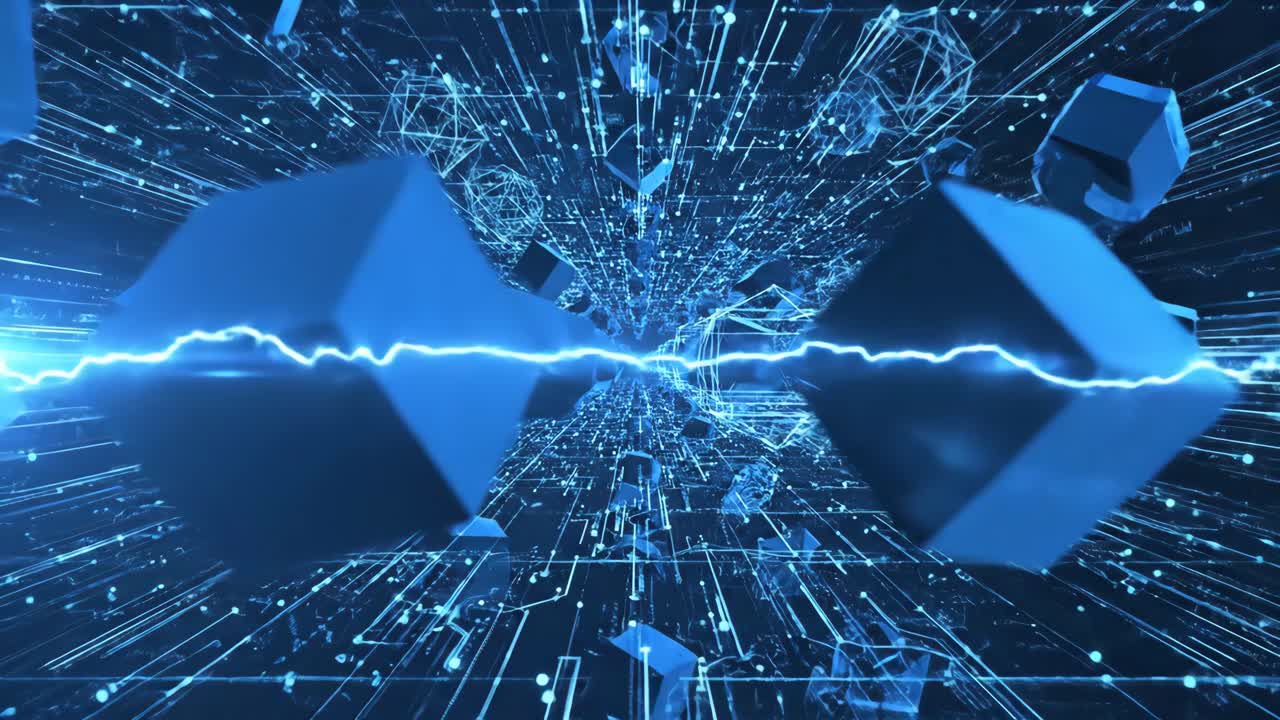 추상적인 디지털 기술 배경