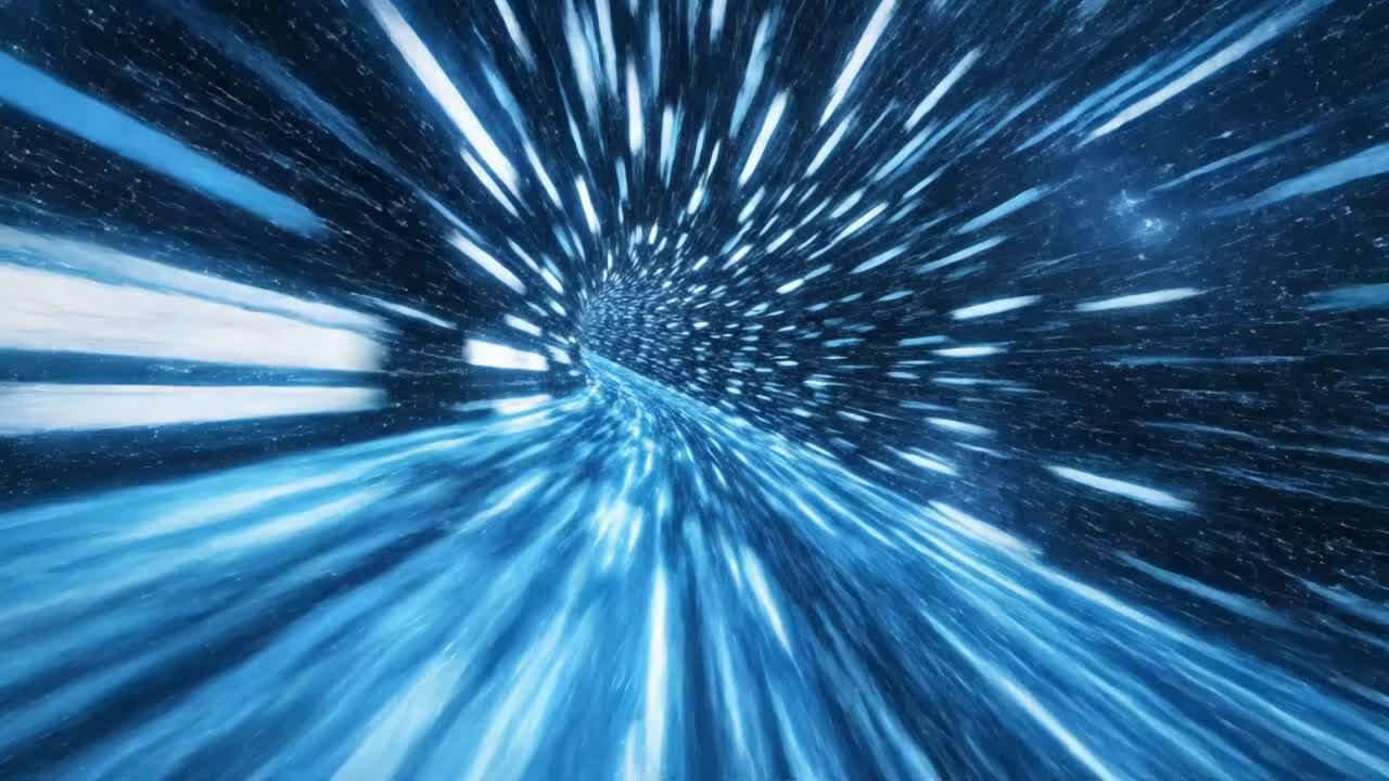 túnel de agujero de gusano abstracto