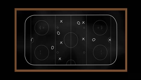 animation of game plan on blackboard