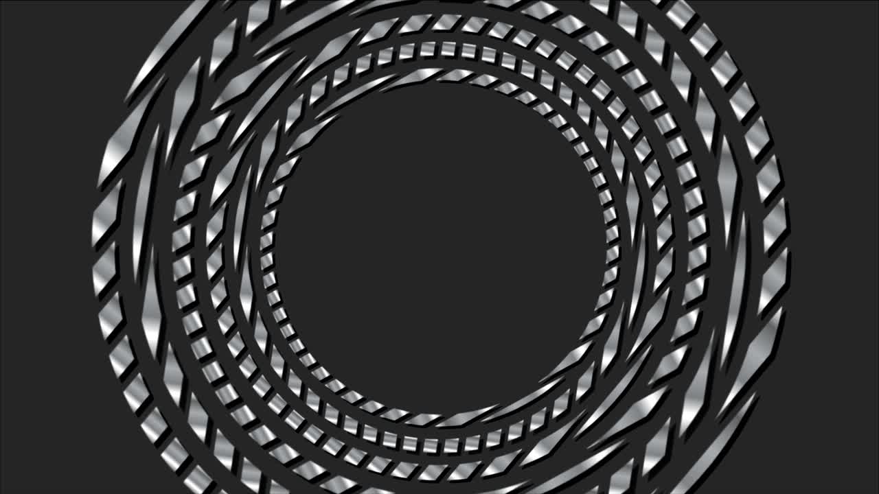 Abstract technology metallic circles video animation