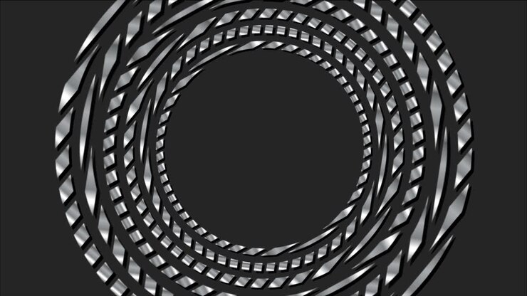 Abstract technology metallic circles video animation