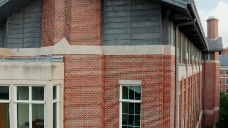 university college campus brick building in usa