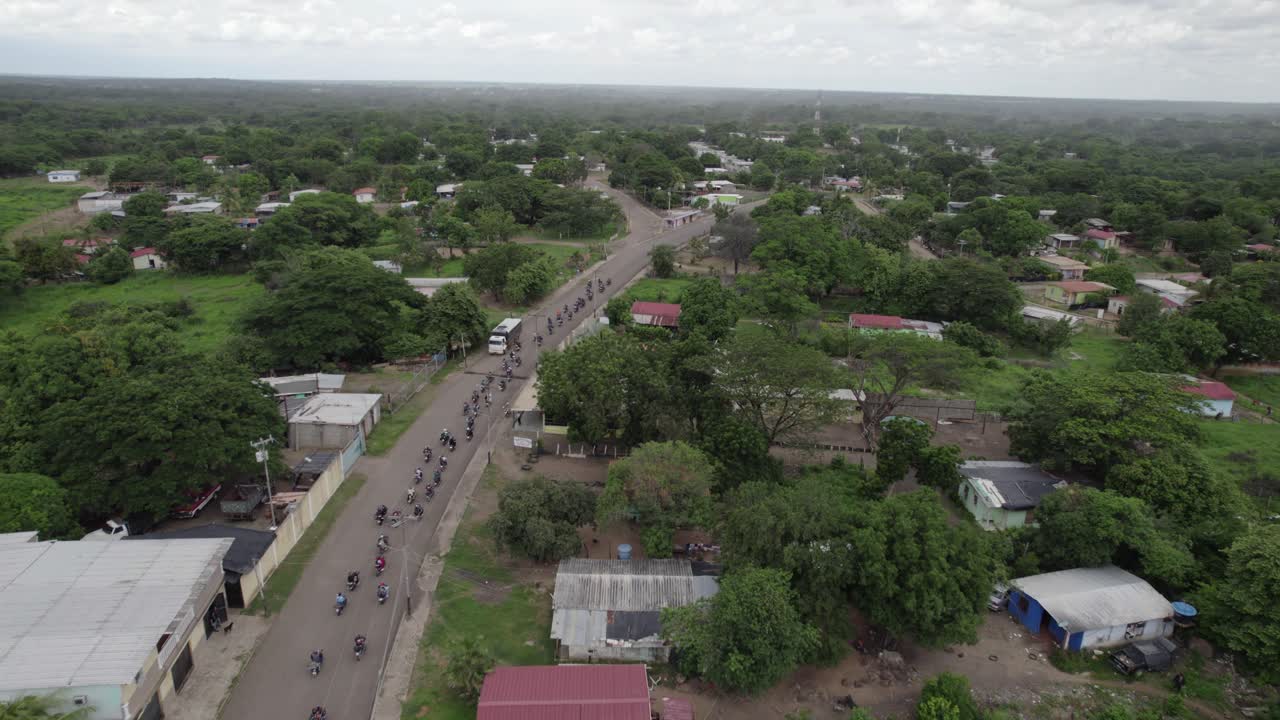 Moto trip of group ride. Friends adventure, exploring south america