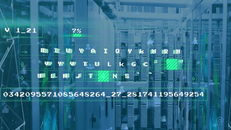 Animation of data processing over computer servers