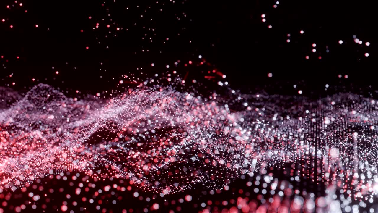 Plexus of abstract color dots