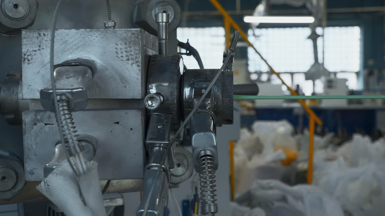 Plastic Extrusion Process in a Factory