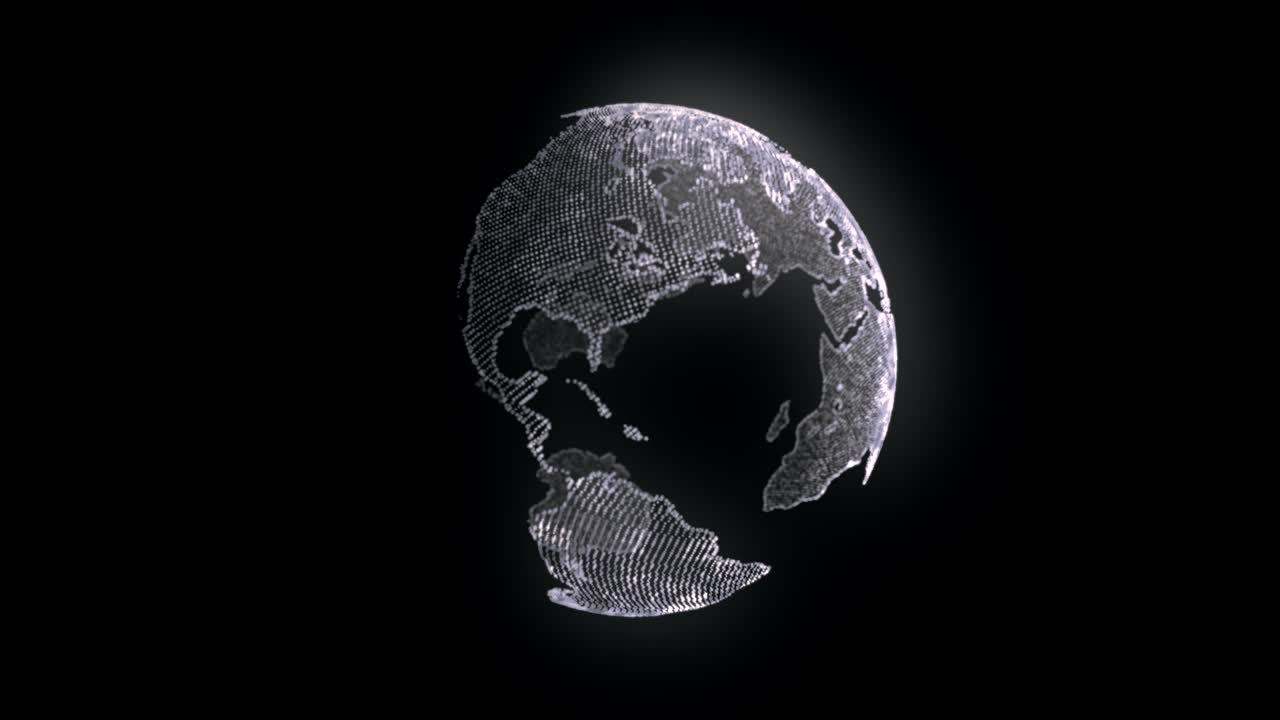 concepto de giro del globo de animación de bucle