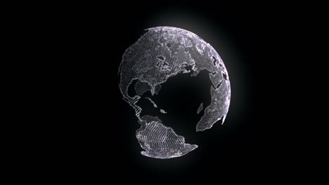 concept turning globe animation loop