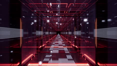 going forward in digital cyberspace, sci-fi concept tunnel, 3d rendering.