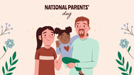 national parents' day - diverse family