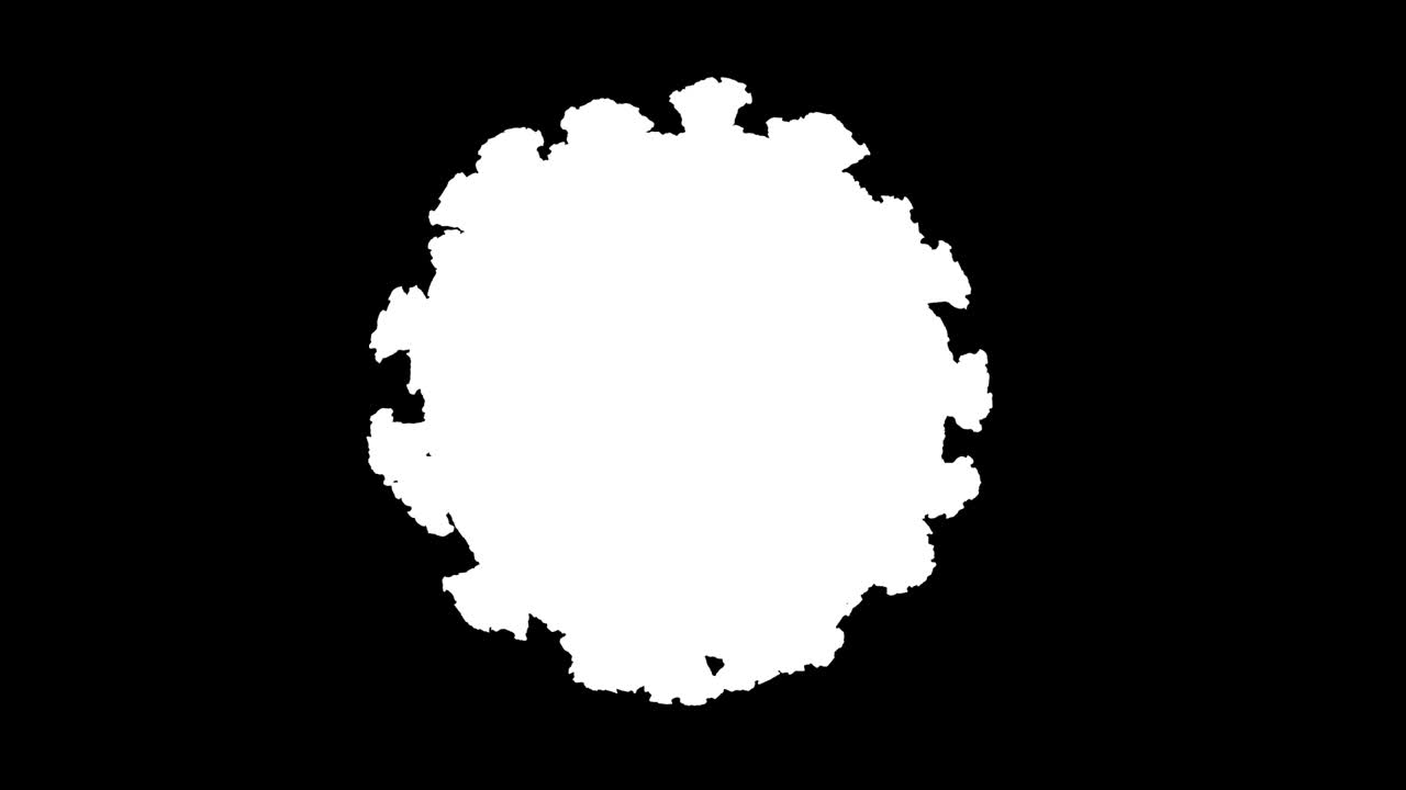 blanco en negro coronavirus negativo rotativo