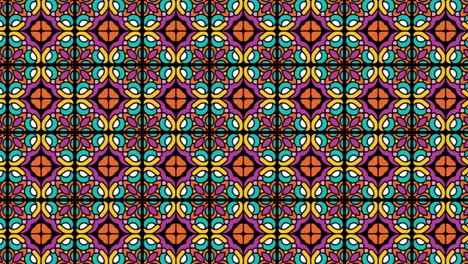 Animation-With-Arabic-Decorative-Seamless-Pattern-In-Sliding-Motion