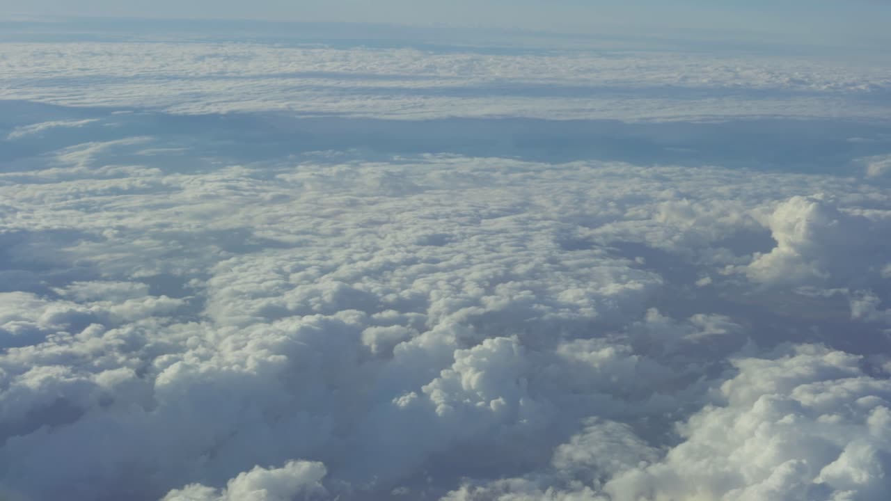 비행기 에서 구름 인 하늘 의 넓은 사진