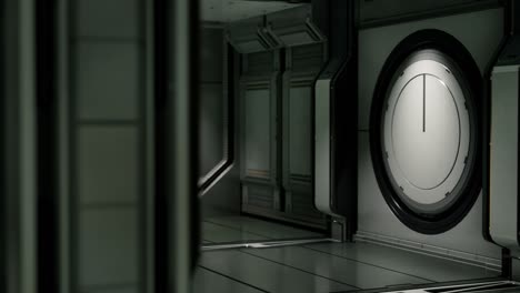 clean sterile futuristic science fiction interior of a laboratory or spaceship