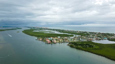 daytona beach aerial hyperlapse. halifax river