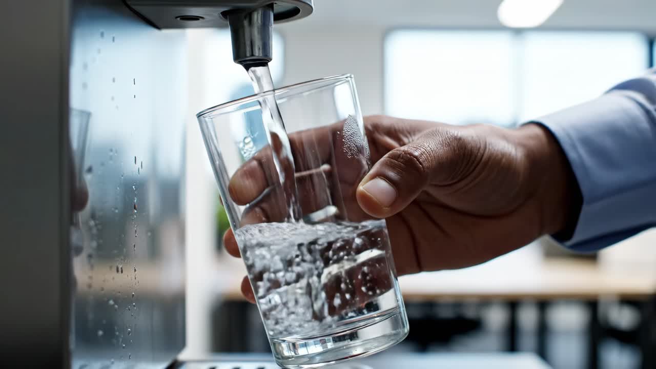 Filling a Glass of Water at the Office