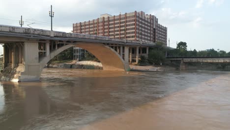 This-video-is-about-an-aerial-view-of-the-Buffalo-Bayou-near-downtown-Houston