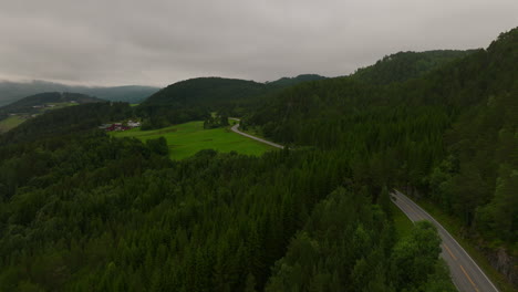 Ländlich,-Ländliche-Szene,-Westküste-Norwegens