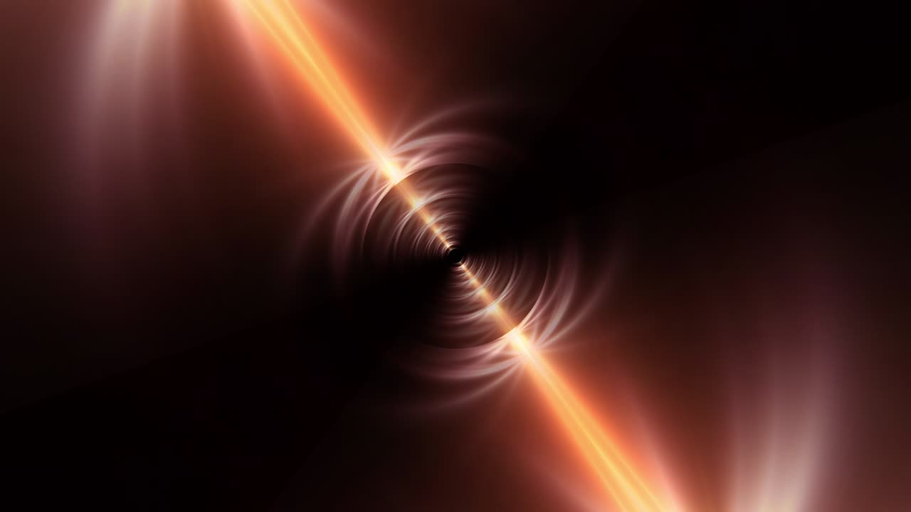 Abstract glow golden flare light tunnel rotation loop. 4K 3D rendering futuristic mesh tunnel loop. Lights Wall Motion Graphics loops for Techno, VJ DJ loop, music stage show, title, intro, backdrop.