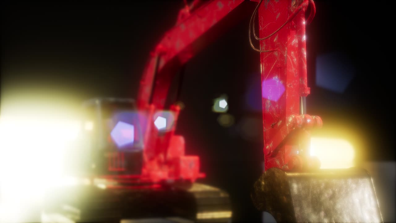 tractor de excavadora de metales