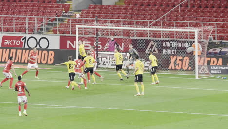 soccer match in a stadium